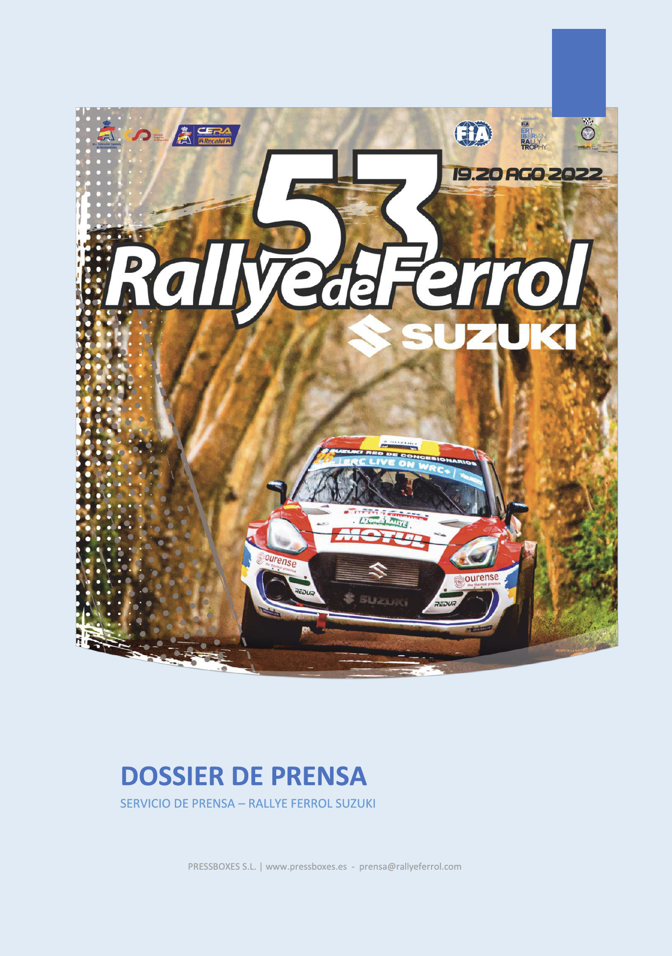 Dossier Prensa 53 Rallye de Ferrol-Suzuki