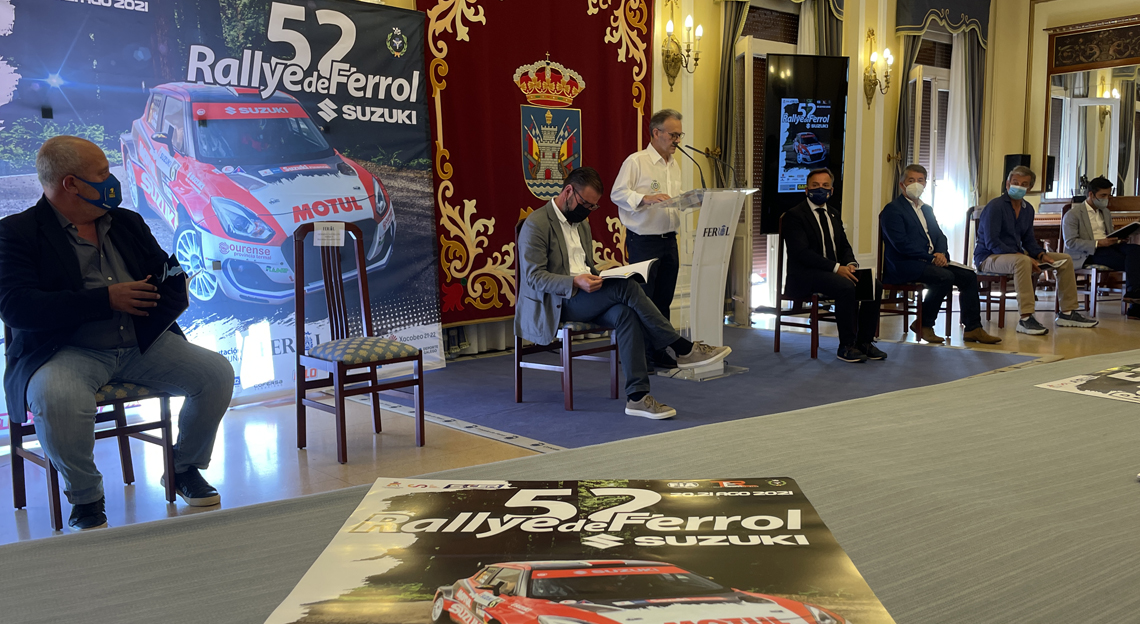 El Concello de Ferrol acogió la presentación del 52 Rallye de Ferrol-Suzuki, que contará con más de 60 participantes